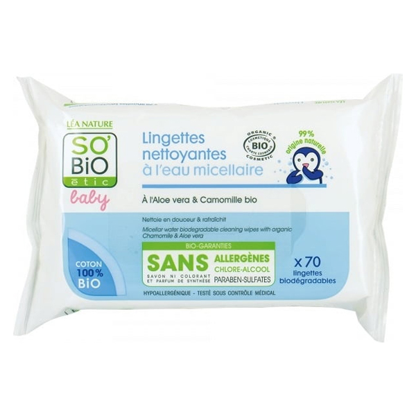 Sobio Etic Sbaby Cleansing Wipes With Micellar Water